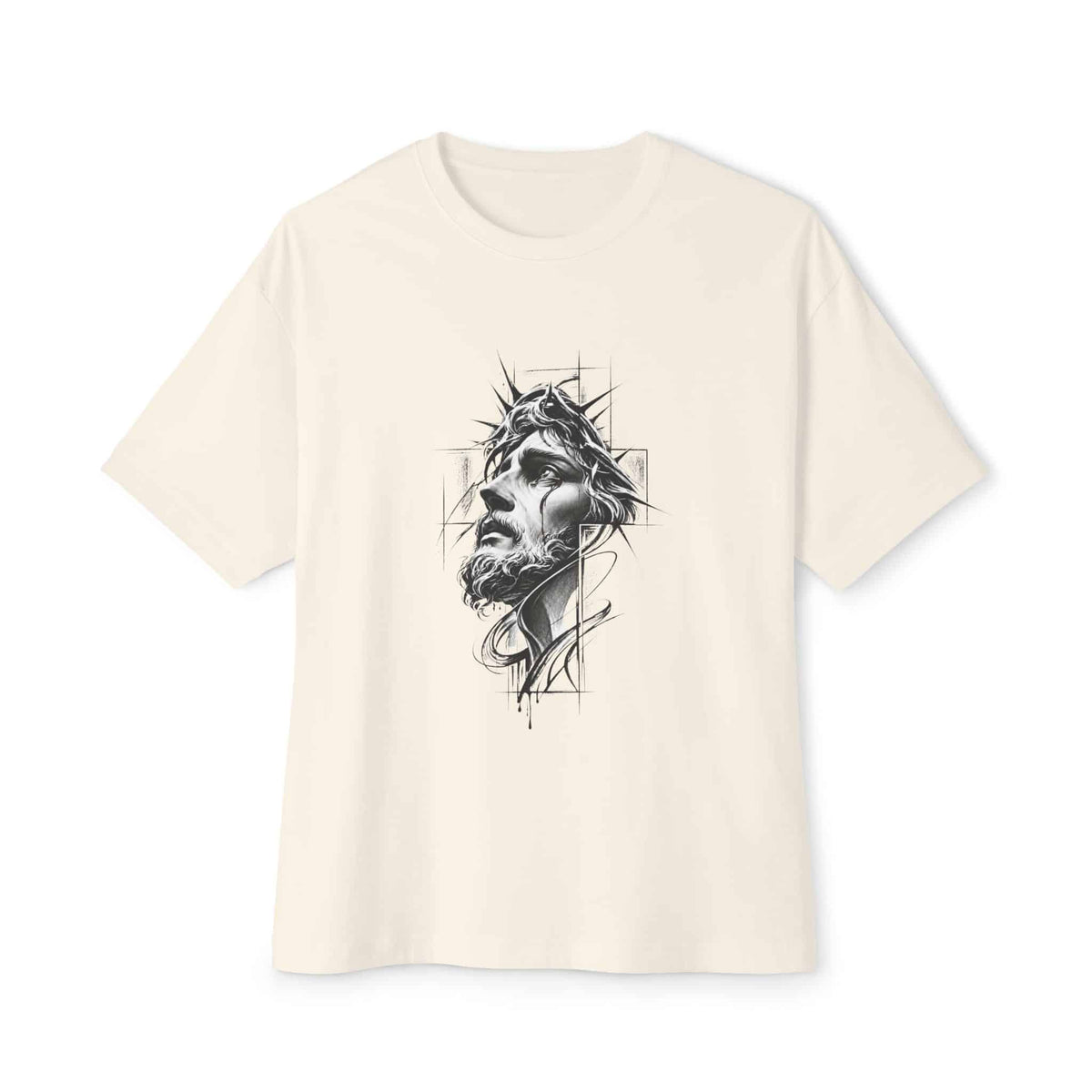Crown of Faith 1 Unisex Oversized Boxy Tee image 8
