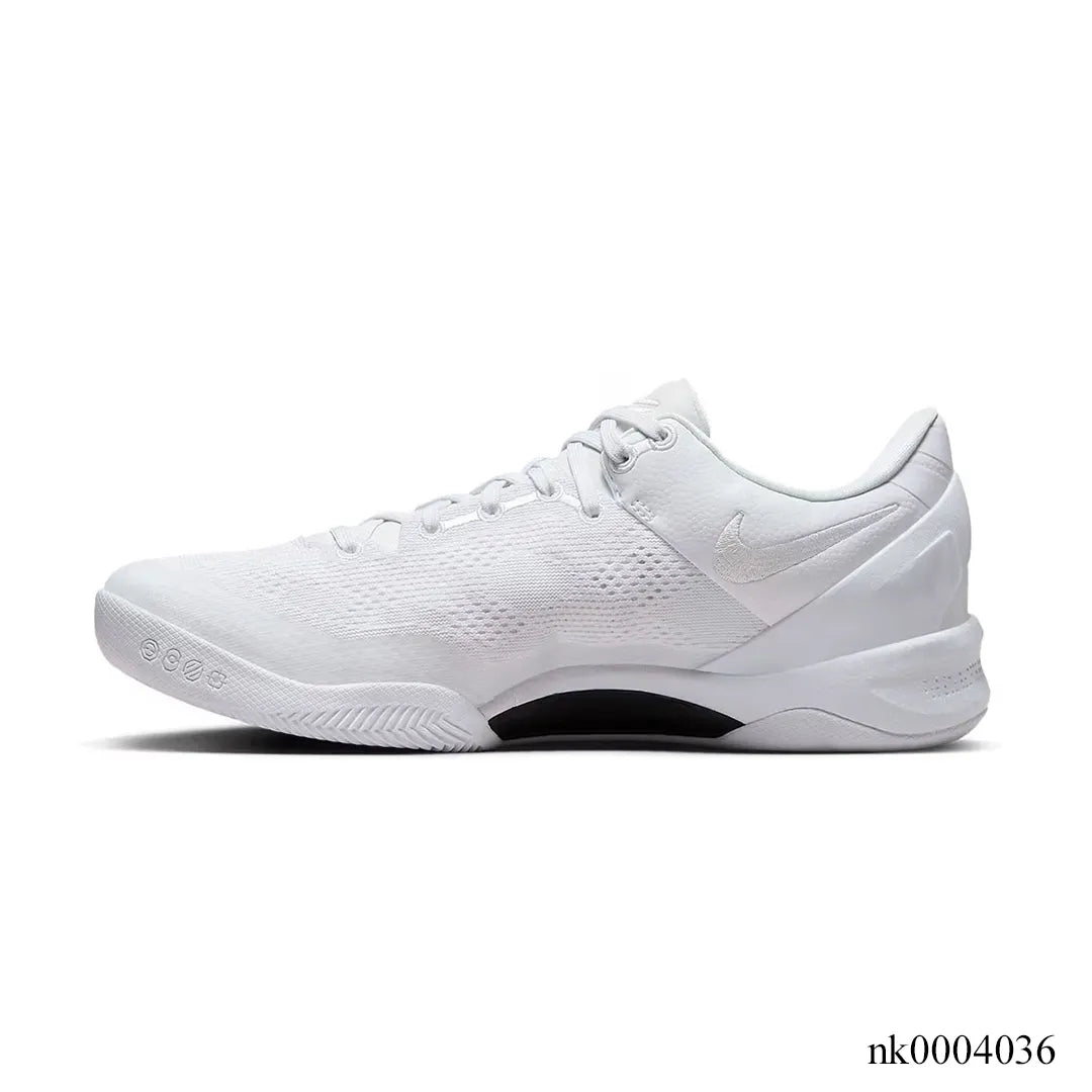 Kobe 8 Protro Triple White Shoes Sneakers - nk0004036 image 1