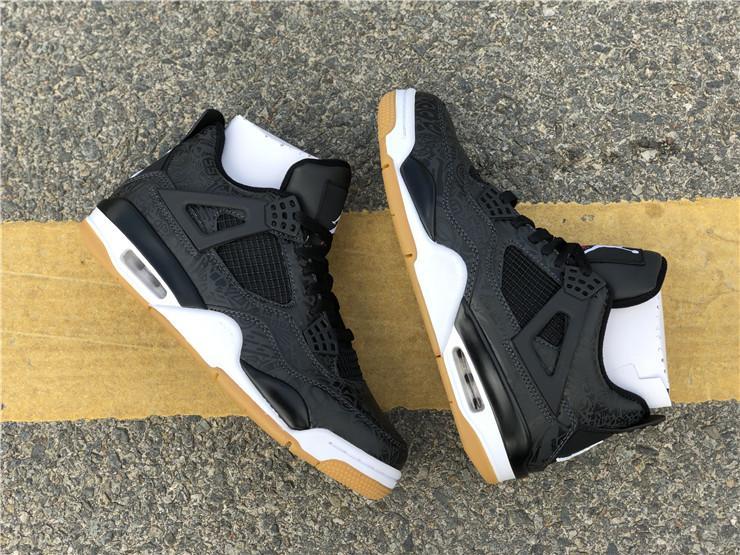 AJ 4 Retro Laser Black Gum Shoes Sneakers - nk0000654 image 12