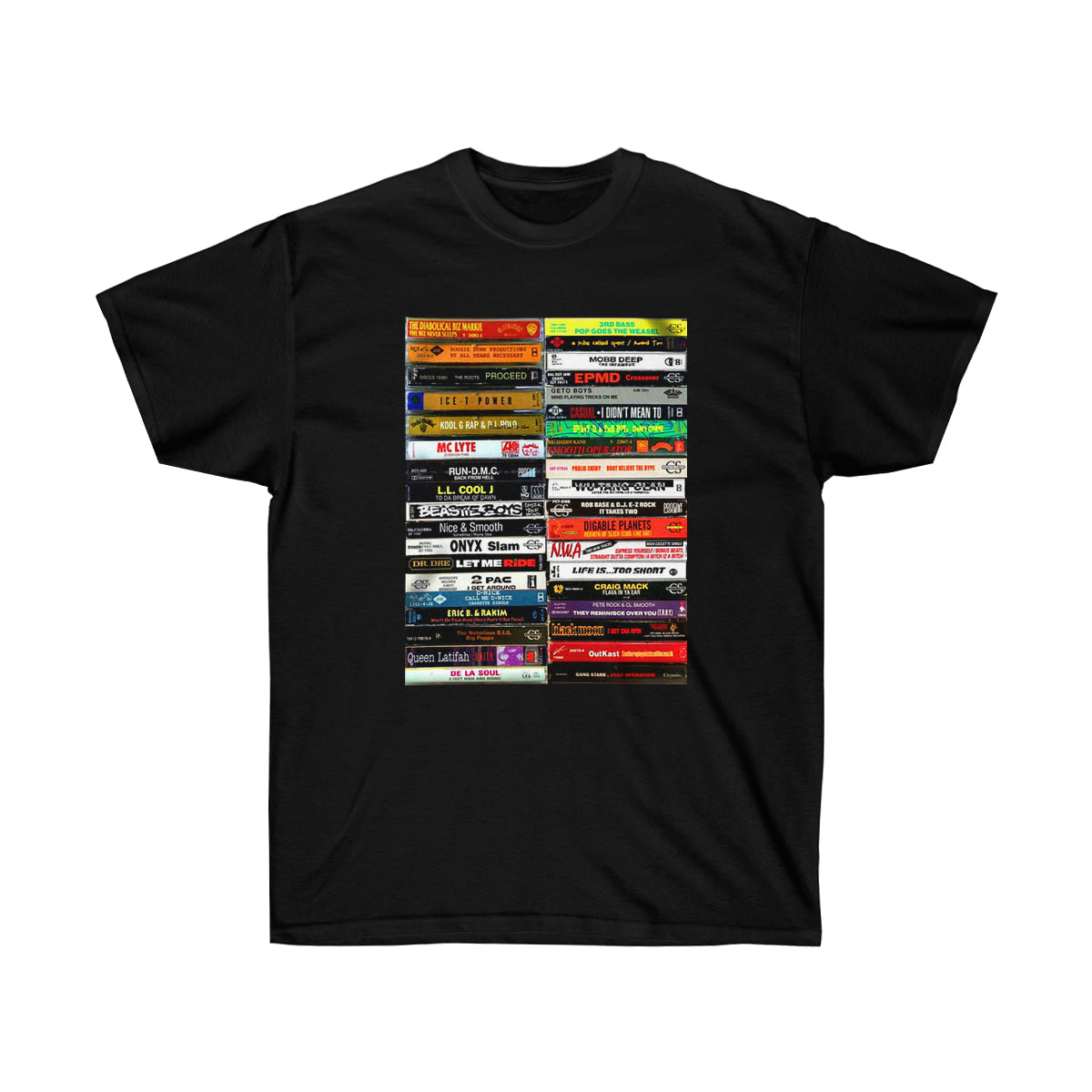 Rap Tapes Black Men T-Shirt - Black, S image