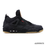 AJ 4 Retro Levi's Black (Levi's Tag) Shoes Sneakers - nk0000658 image 0