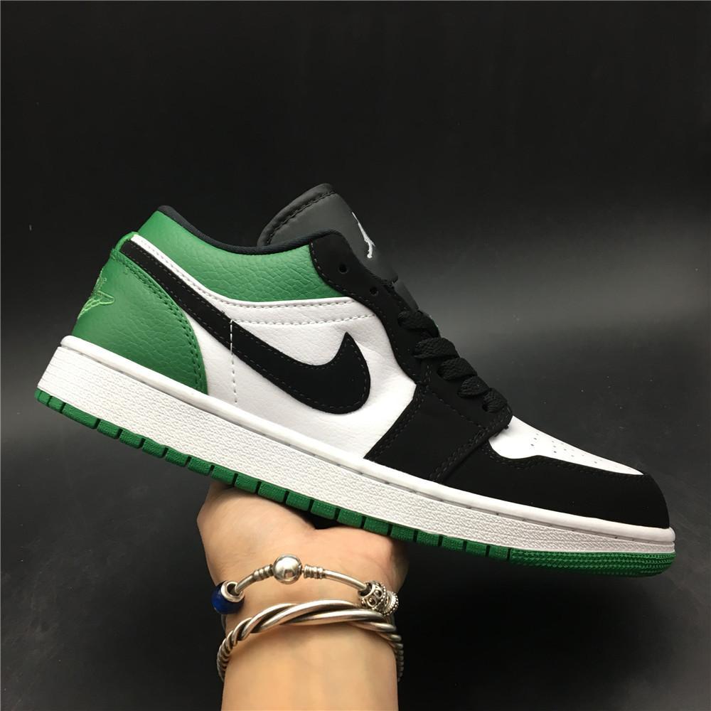 AJ 1 Low White Black Mystic Green Shoes Sneakers - nk0000303 image 16