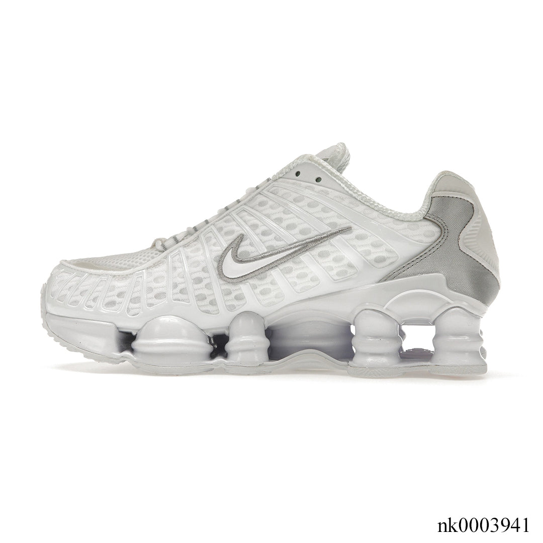 Shox TL White Metallic Silver Max Orange Shoes Sneakers - nk0003941 image 1