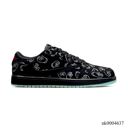 Travis Scott x KAWS x AJ 1 Low OG Black Shoes Sneakers – nk0004637 image 0