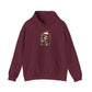 Neon Skull DJ Hooded Sweatshirt - 3XL, Maroon image