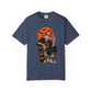 Retro Skater Skeleton Halloween Unisex Garment-Dyed T-shirt image