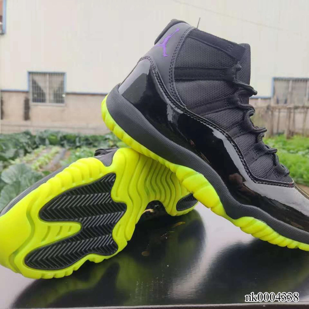 AJ 11 Black/Barely Volt Shoes Sneakers - nk0004338 image 7
