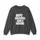Graphic Print Crewneck Sweatshirt - POD0036 image