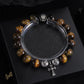 CH Cross Flower Ball Bracelet - CH0076 - Brown image
