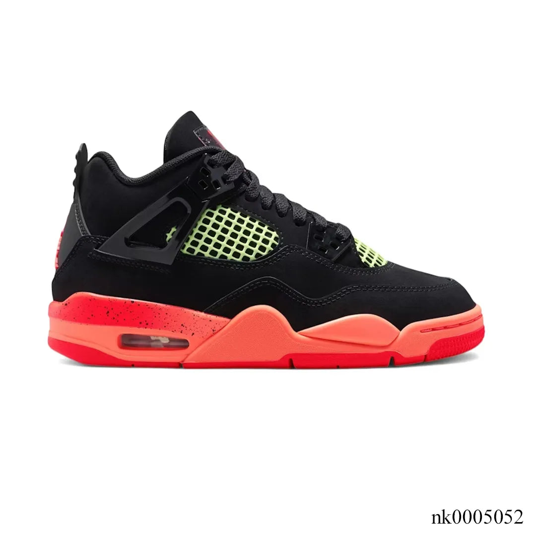 AJ 4 Retro Black Infrared Barely Volt Shoes Sneakers - nk0005052 image
