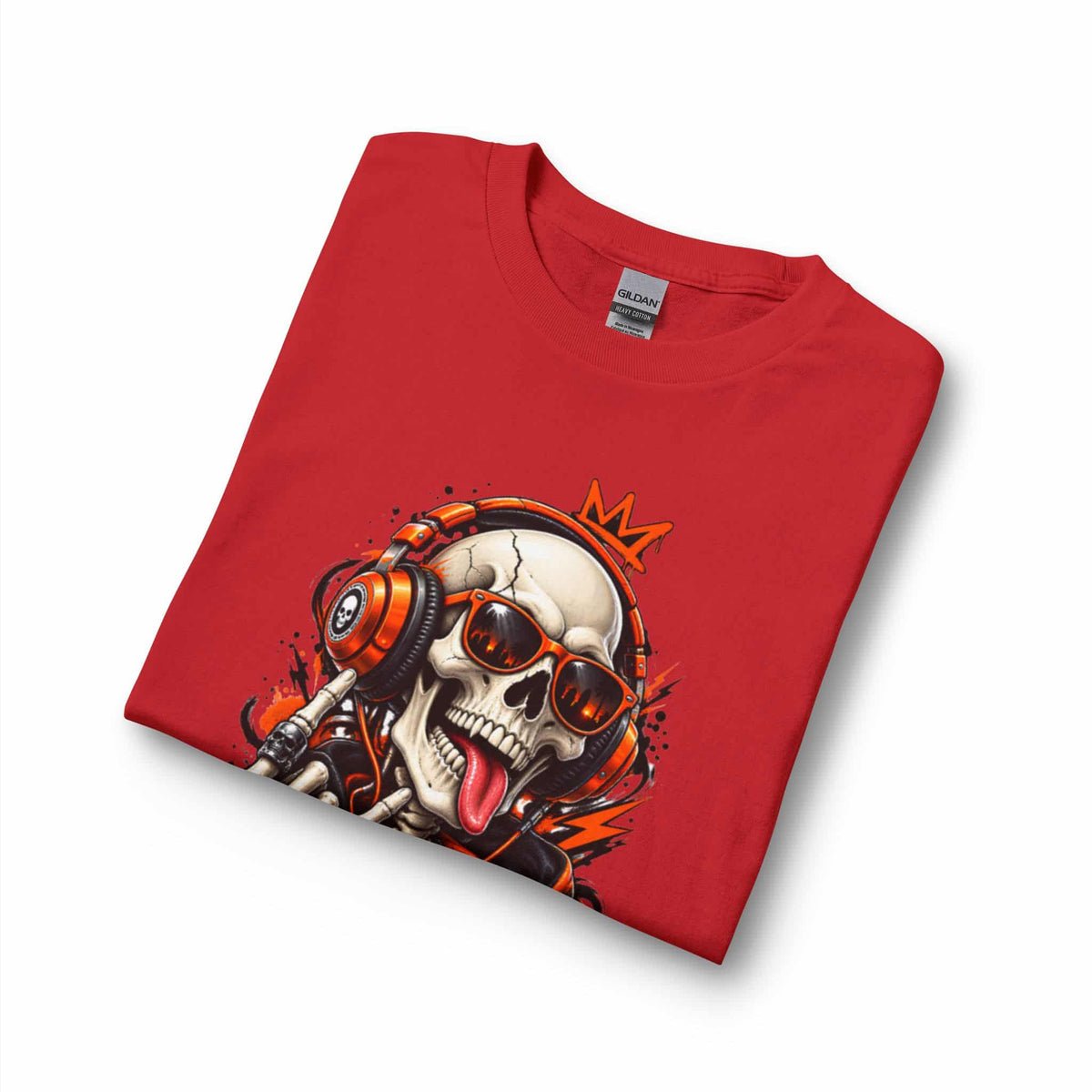 Neon Skull DJ Long Sleeve T-Shirt image 18