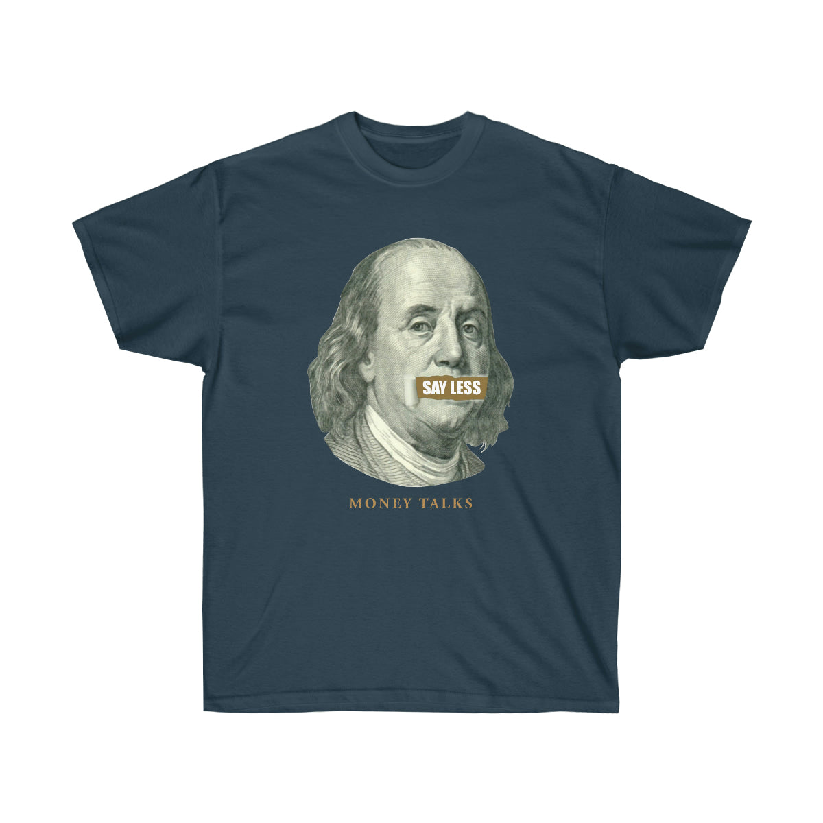 Say Less Money Talks Men T-Shirt - Blue Dusk, 2XL image