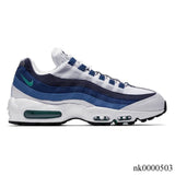 AM 95 White Slate Blue Shoes Sneakers - nk0000503 image 0