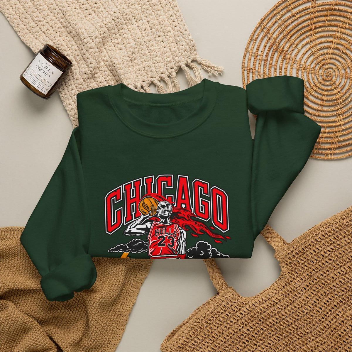 Graphic Print Crewneck Sweatshirt - POD0038 image 19