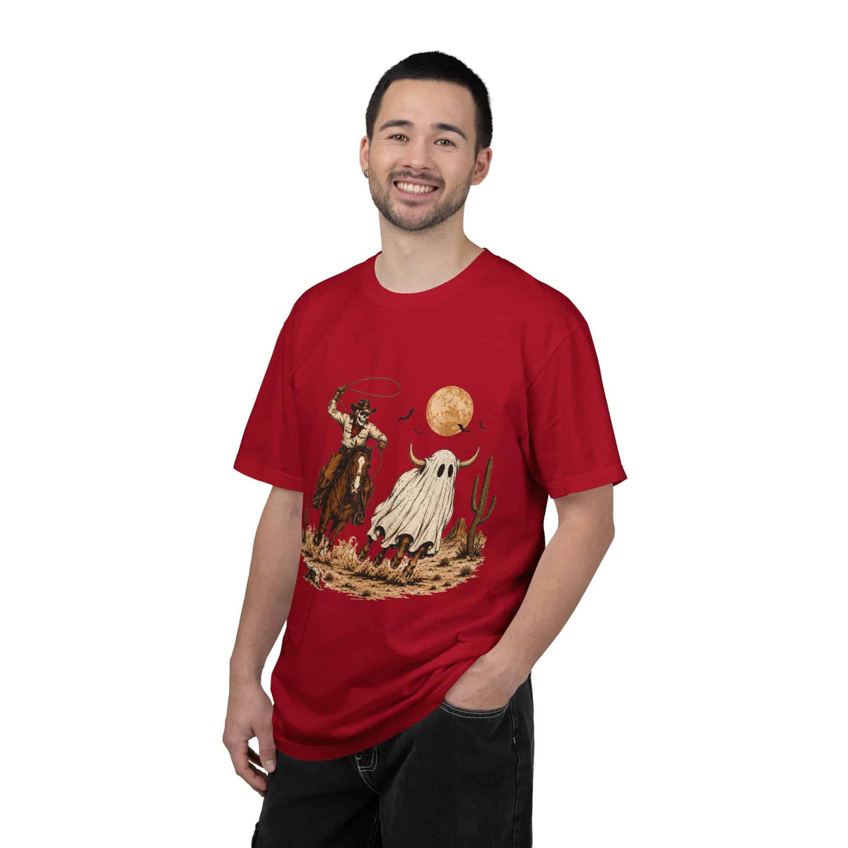 Halloween Basketball Skeleton Unisex Garment-Dyed T-shirt image 90