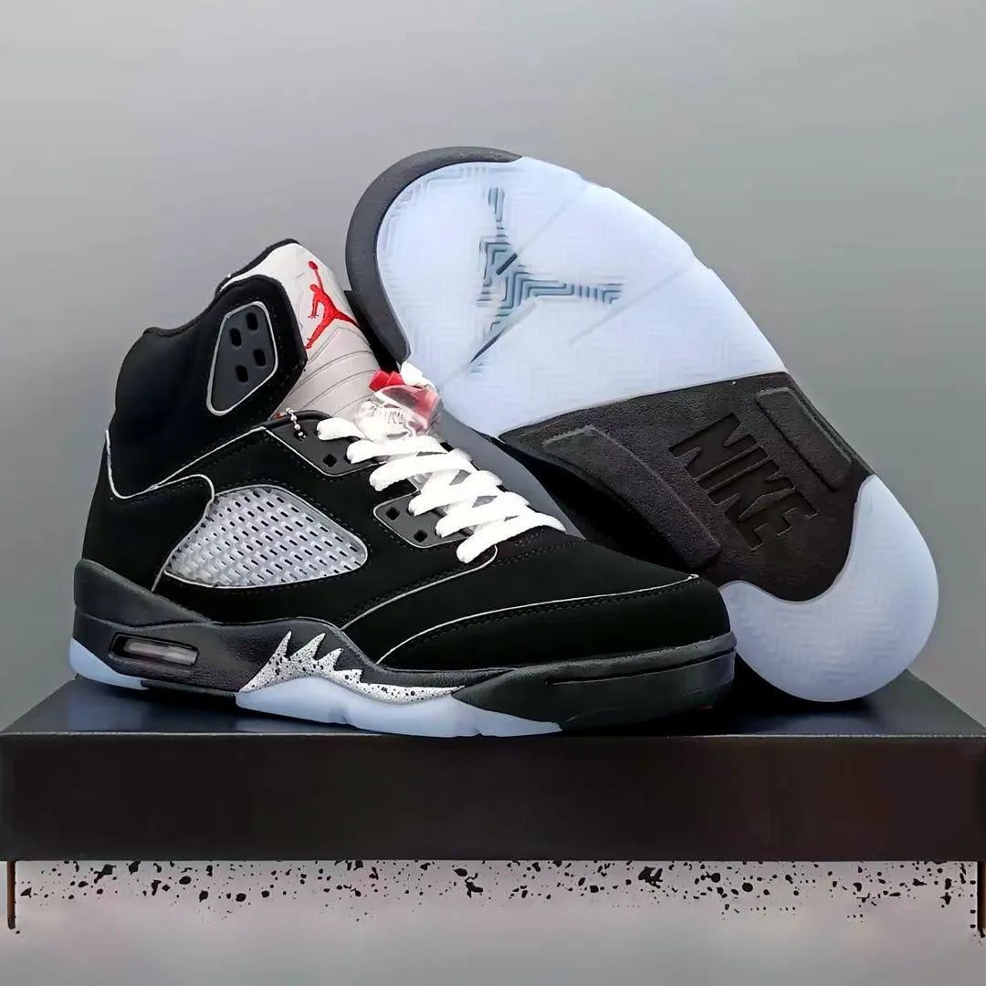 AJ 5 Black Metallic Reimagined Shoes Sneakers - nk0004216 image 7