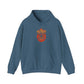Halloween on Fire Hooded Sweatshirt - S, Indigo Blue image