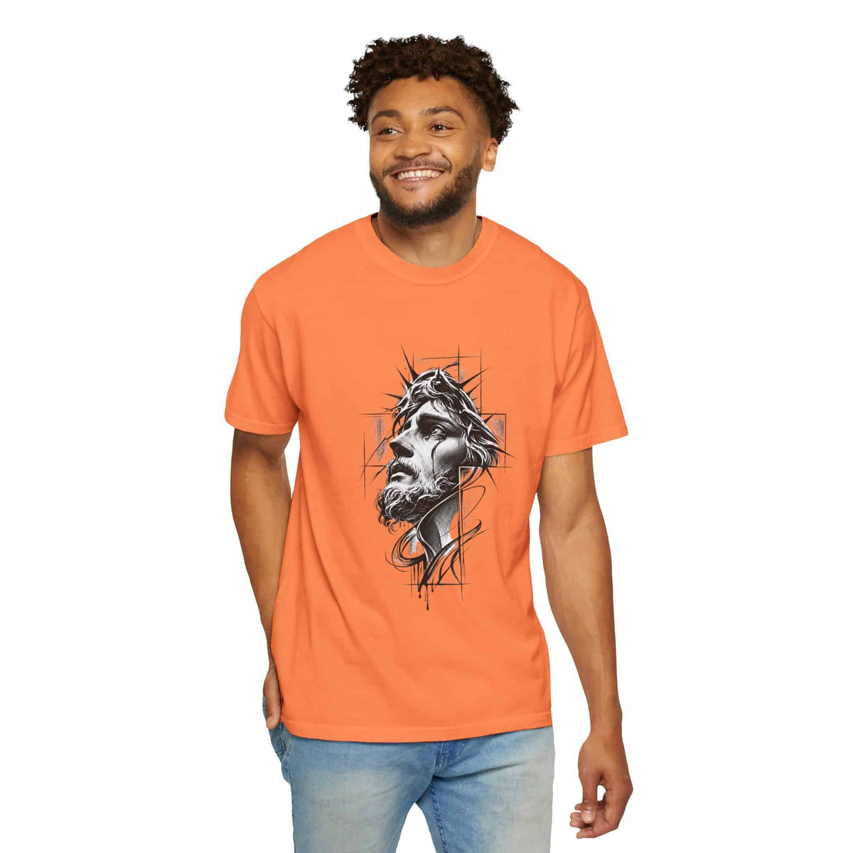 Crown of Faith 1 Unisex Garment-Dyed T-shirt image 10