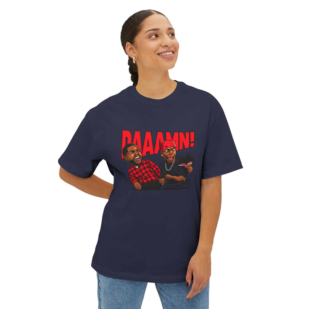 Graphic Print Unisex Oversized Boxy Tee – POD0035 image 31