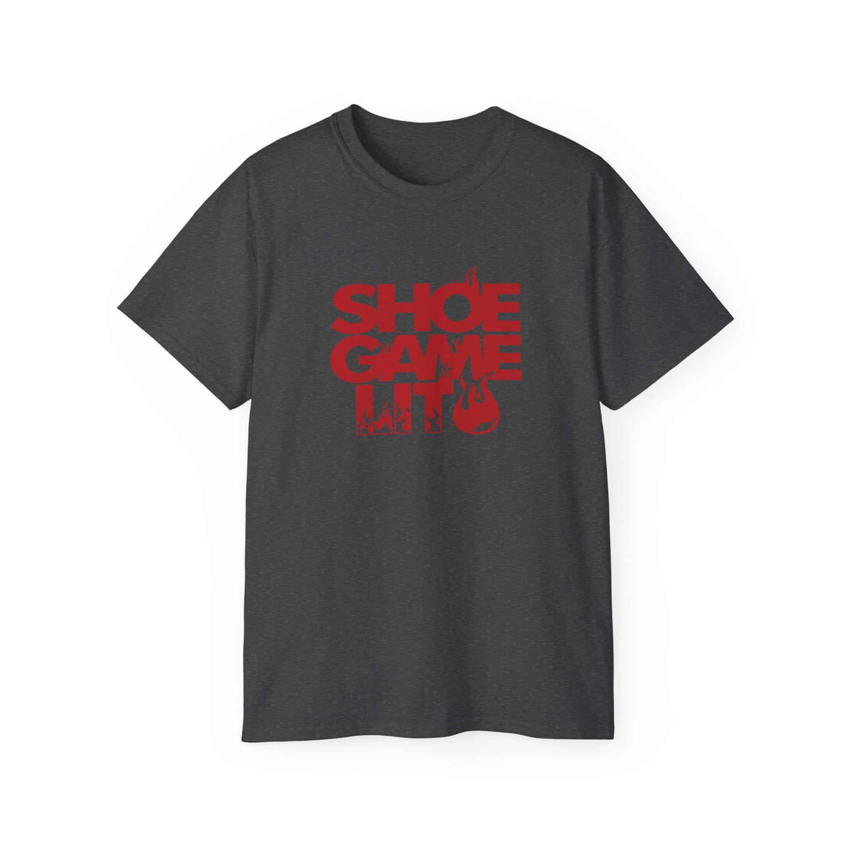Graphic Print T-Shirt - POD0040 - L, Dark Heather image