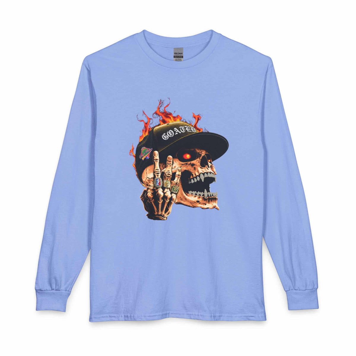 GOATED Skull Long Sleeve T-Shirt image
