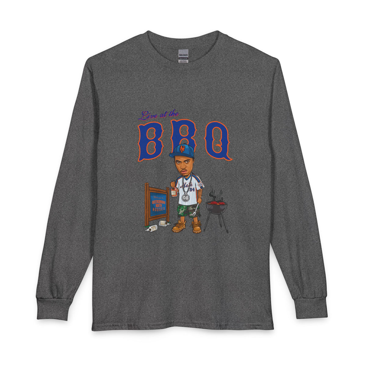 Rap Nas Live At The BBQ Long Sleeve T-Shirt image