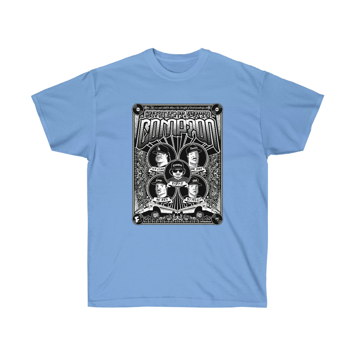 Rap Compton Men T-Shirt - Carolina Blue, XL image