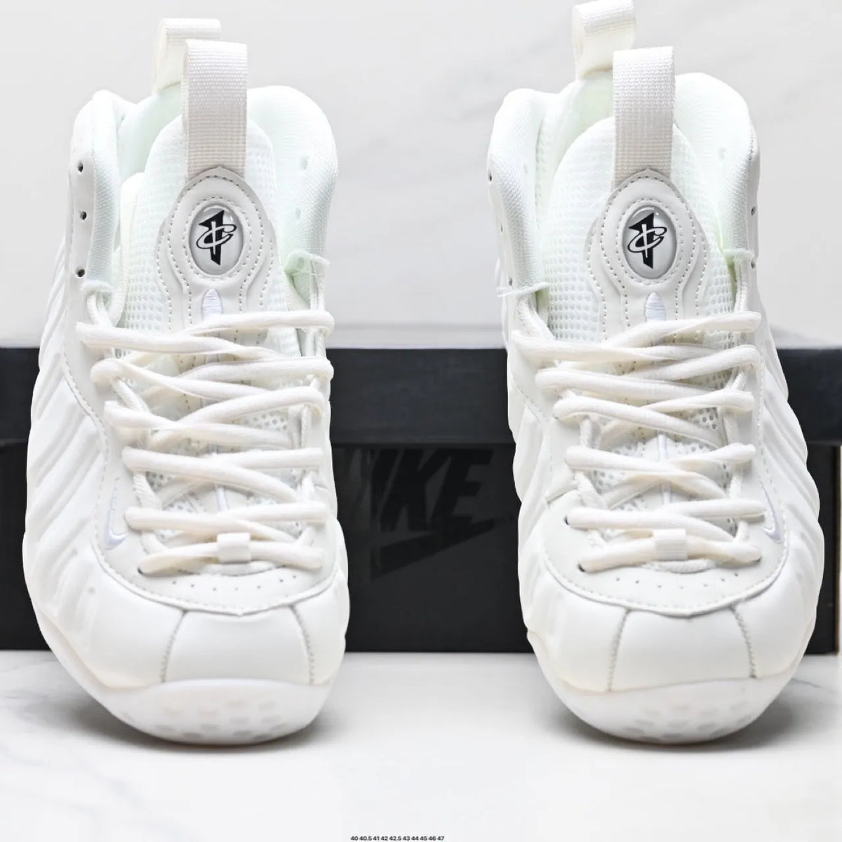 Air Foamposite One Triple White Shoes Sneakers – nk0004427 image 9
