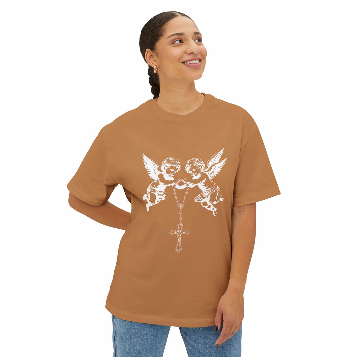 Heavenly Guardians Unisex Oversized Boxy Tee image 17