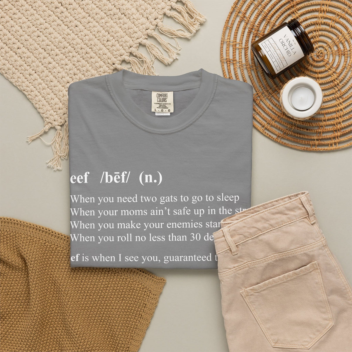 Beef Definition Unisex Garment-Dyed T-shirt image 43