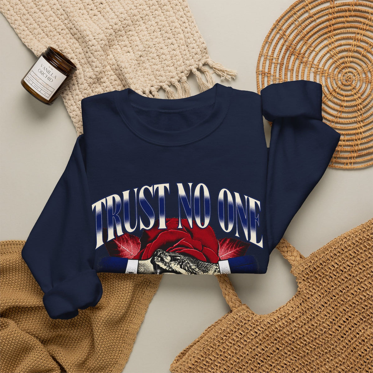 Graphic Print Crewneck Sweatshirt - POD0037 image 39