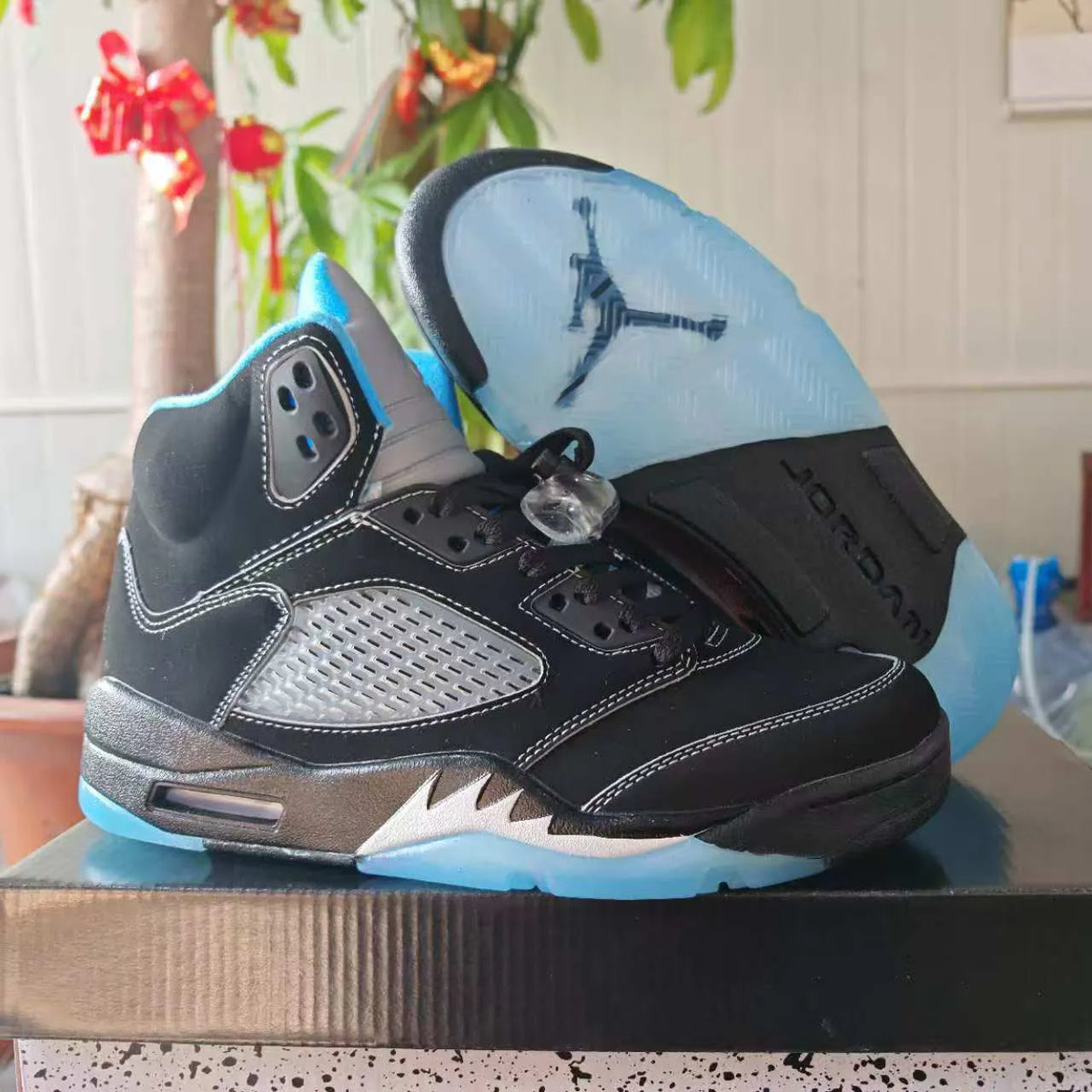 AJ 5 Black UNC/ Black Carolina Shoes Sneakers - nk0004731 image 4