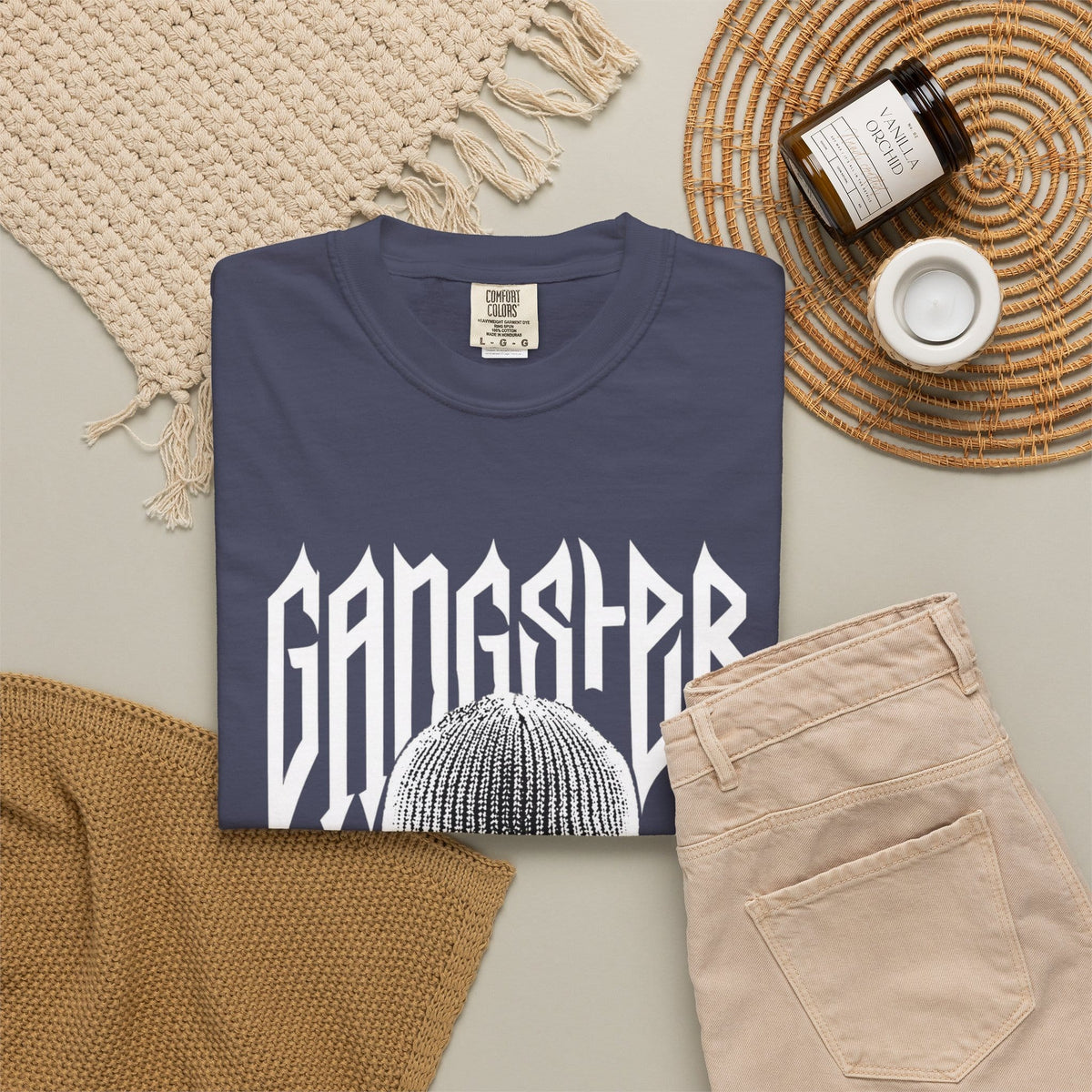 Gangster Mask Unisex Garment-Dyed T-shirt image 72