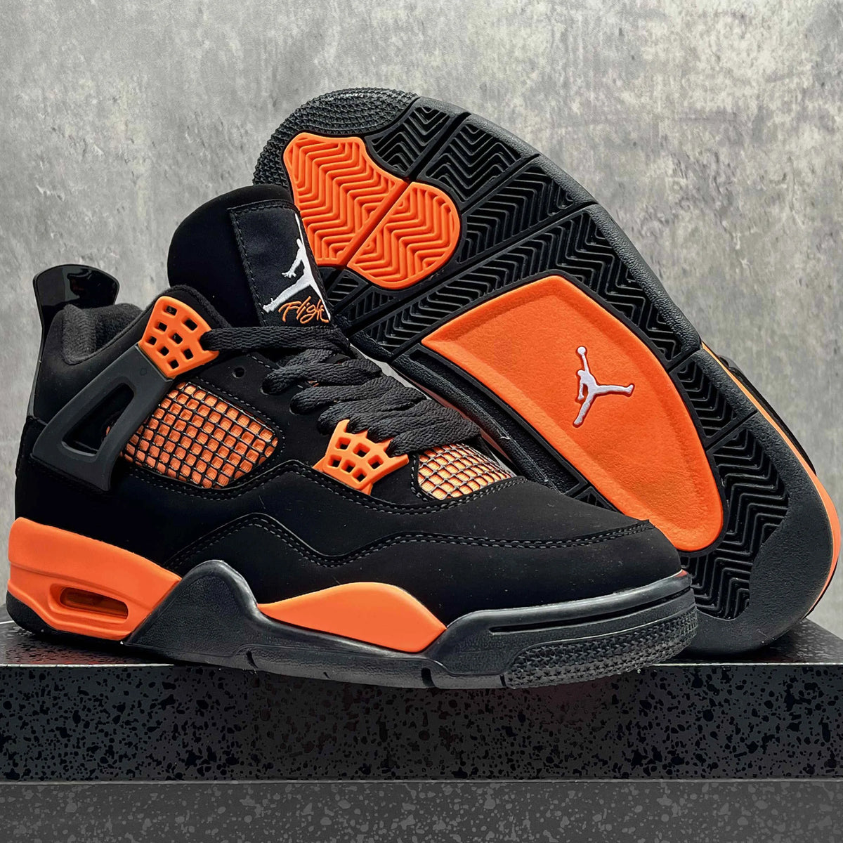 AJ 4 Orange Thunder Shoes Sneakers - nk0004803 image 3