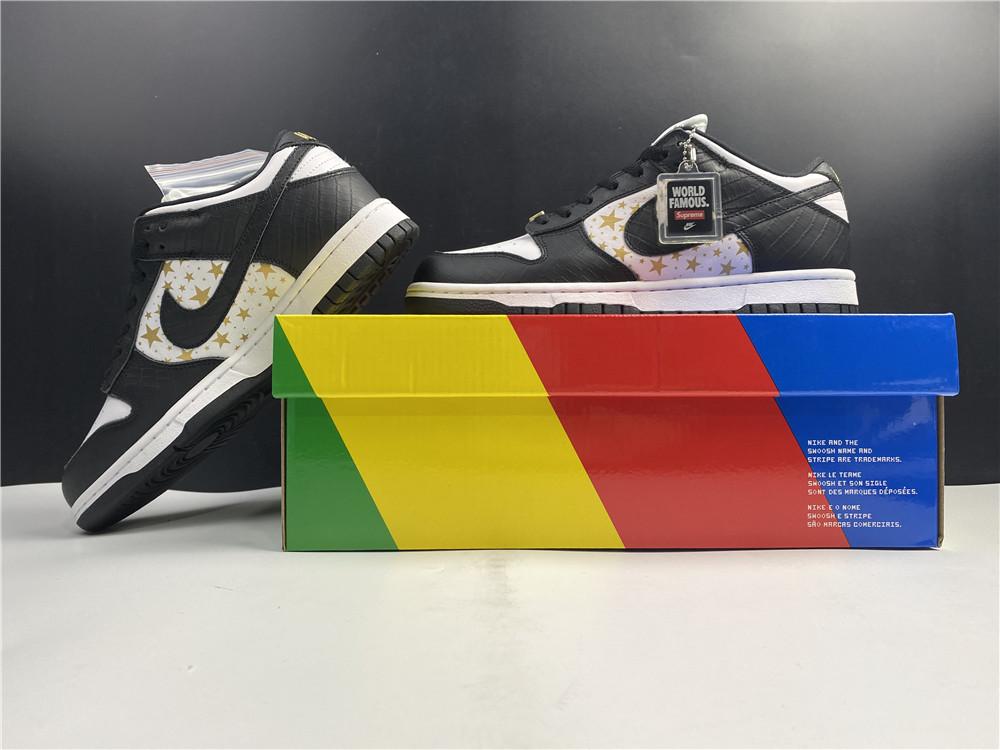 SB Dunk Low Stars Black x Supreme Shoes Sneakers - nk0001445 image 8