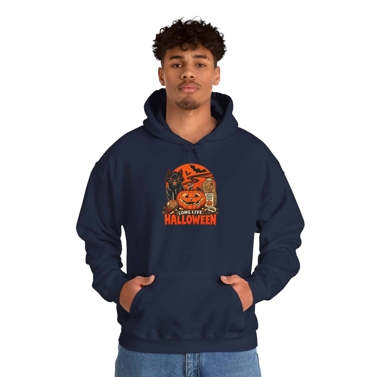 Midnight Cat Hooded Sweatshirt image 58