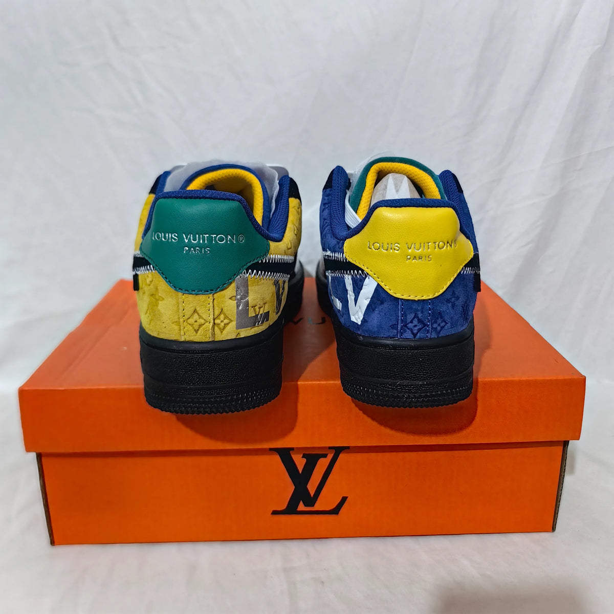 LV x AF 1 Low "Multi-Color Patchwork" Shoes Sneakers - nk0005327 image 11