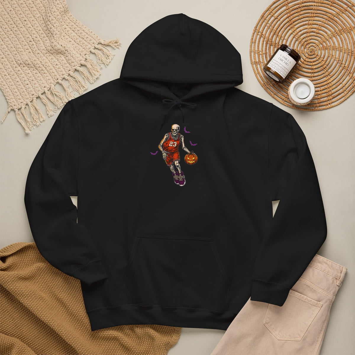Halloween Basketball Hooded Sweatshirt image 4