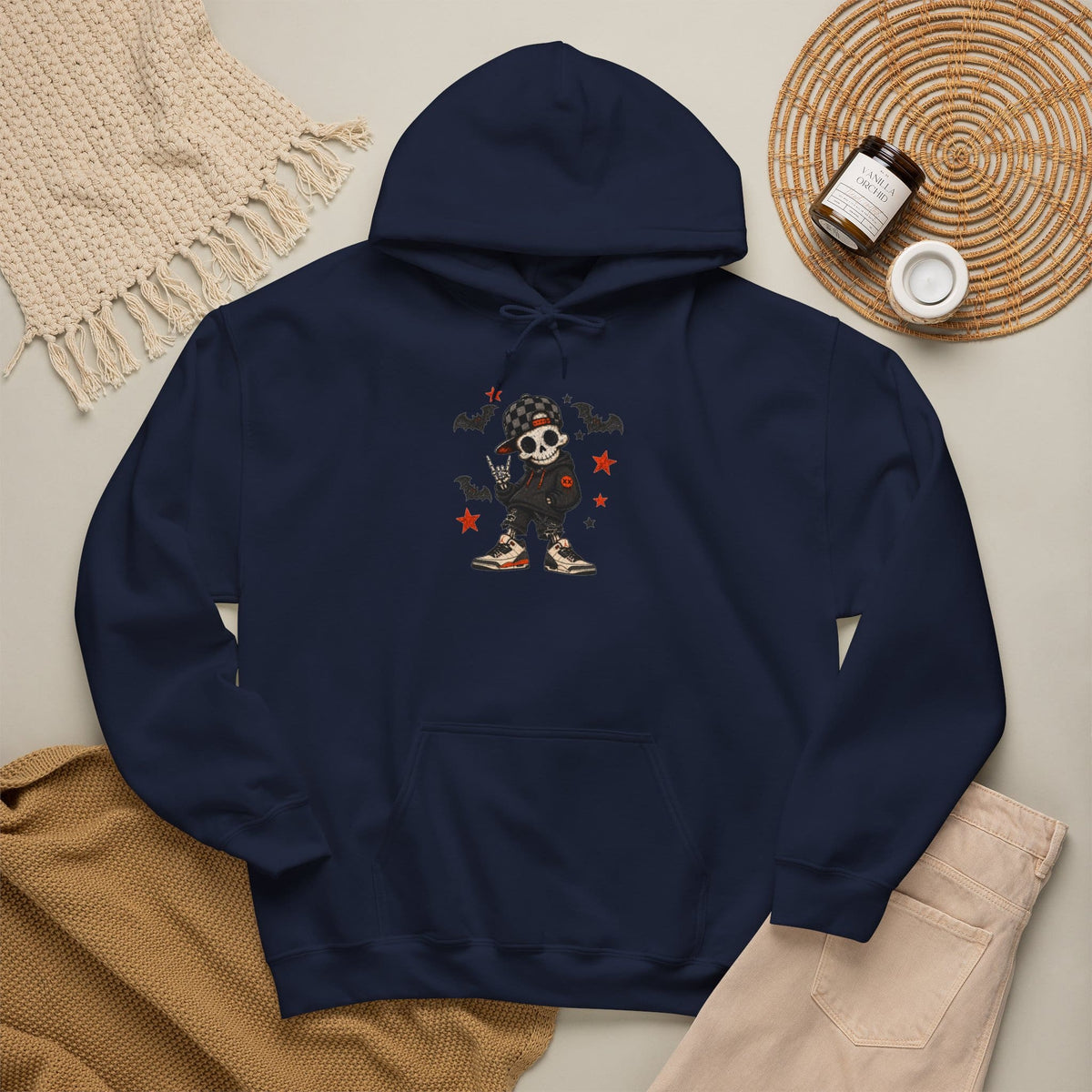 Boy Skeleton Halloween Hooded Sweatshirt image 72
