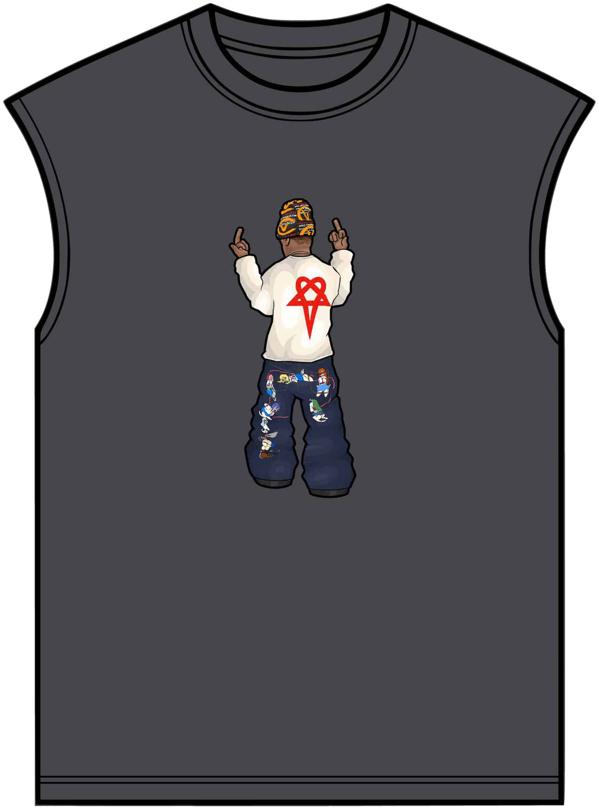 Rebel Attitude Unisex Garment-Dyed Muscle Tee image 12