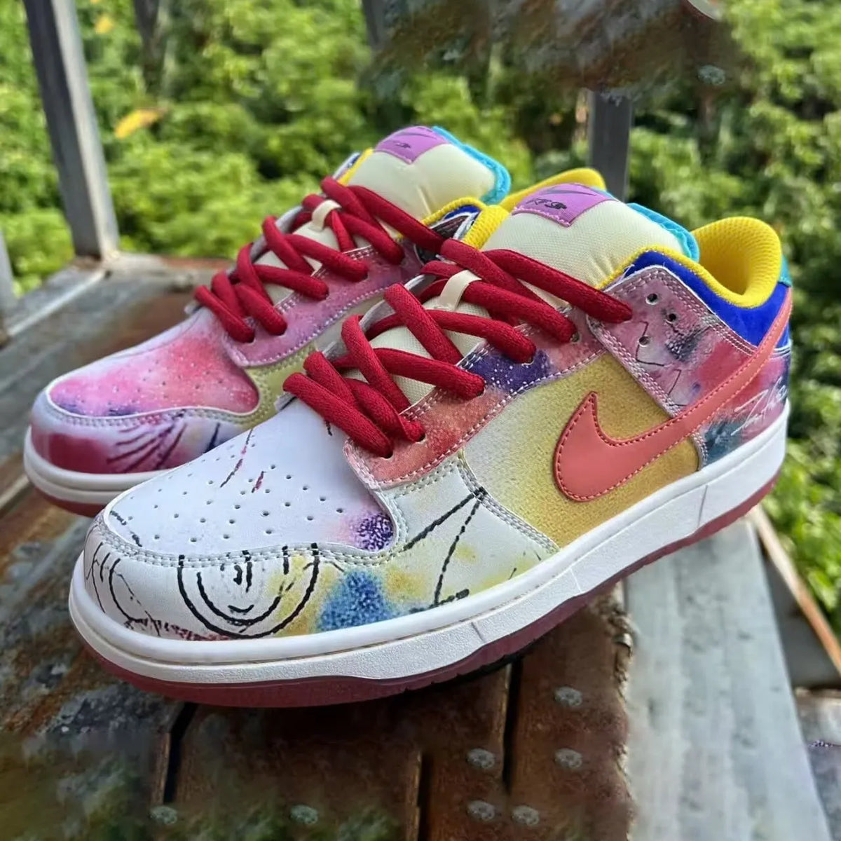 Futura x SB Dunk Low Shoes Sneakers - nk0004075 image 7