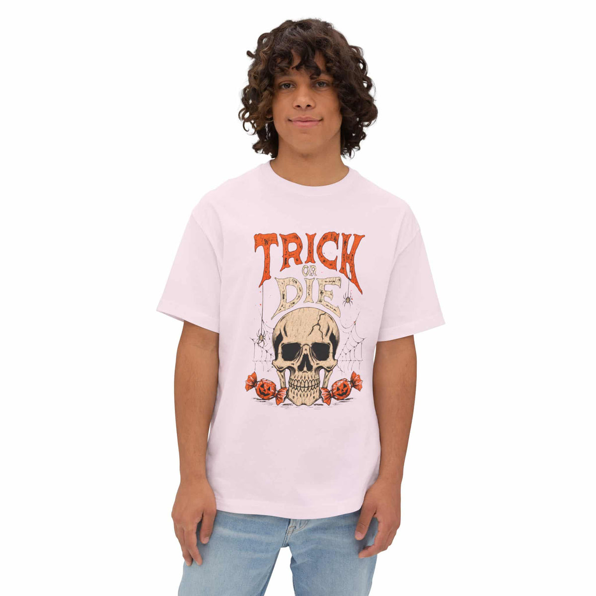 TRICK OR DIE Unisex Oversized Boxy Tee image 8