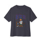 Rap Nas Live At The BBQ Unisex Oversized Boxy Tee - Dark Grey, S image