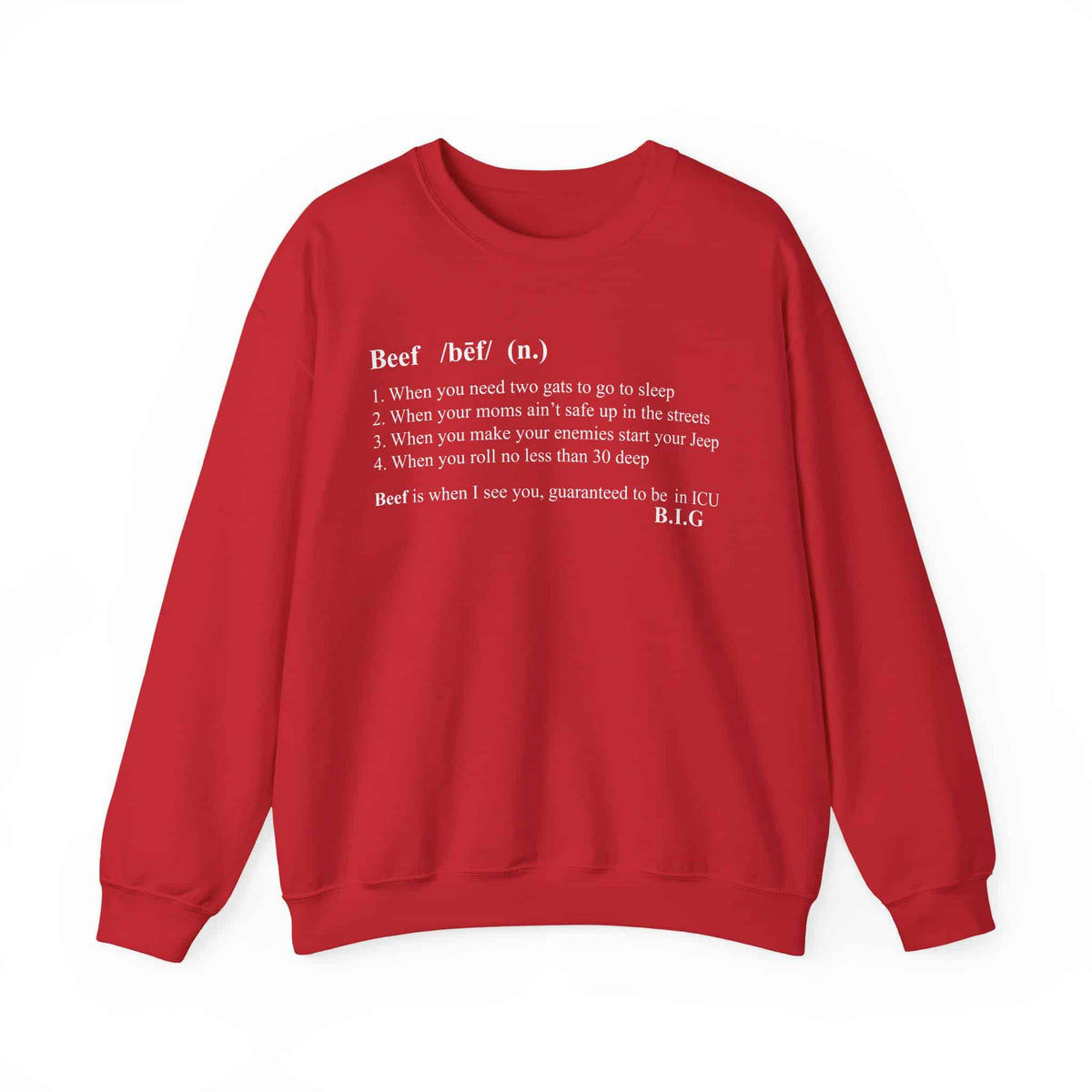 Beef Definition Crewneck Sweatshirt image