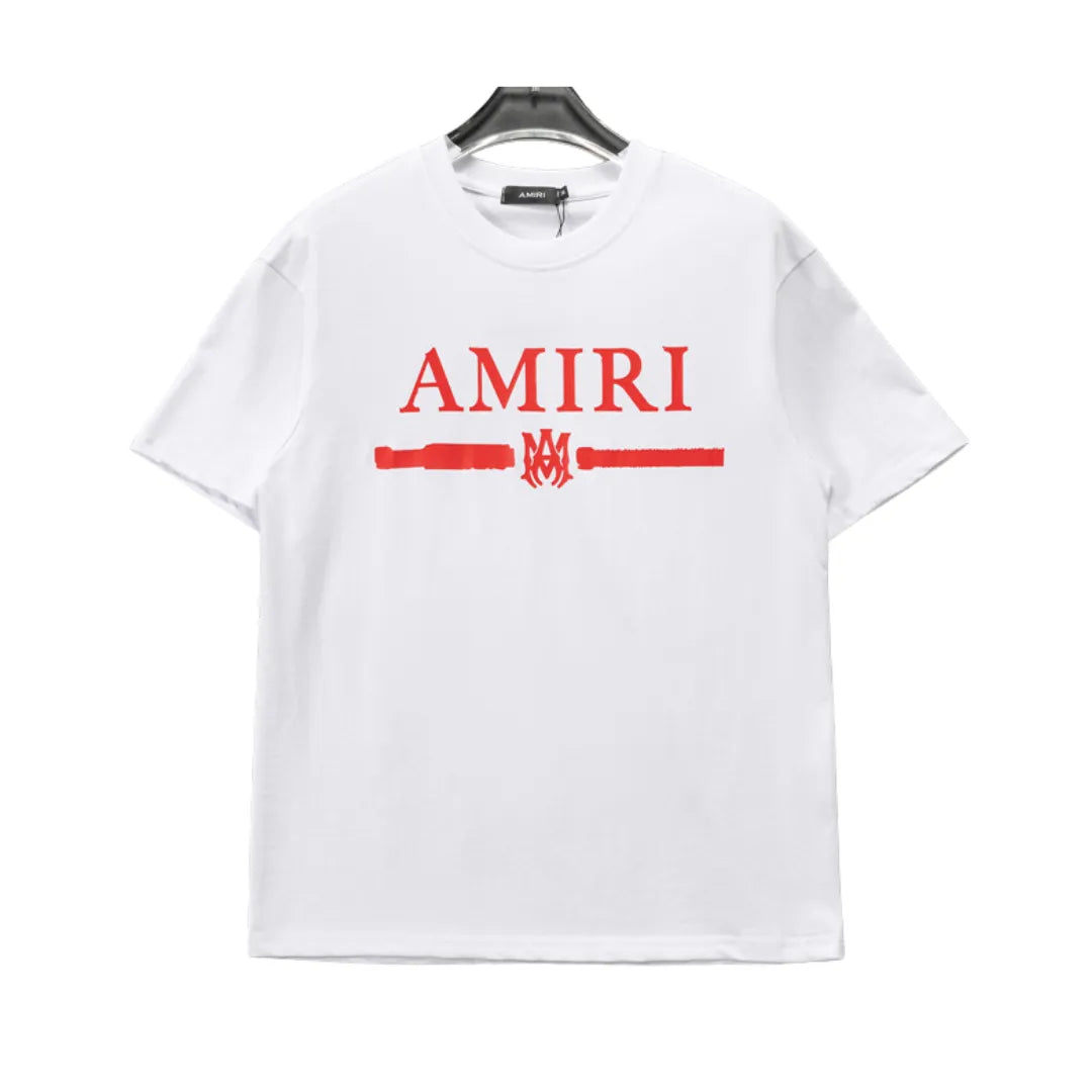 AM Logo-print Cotton T-shirt in White - 278 - ami0000278 - XXL image