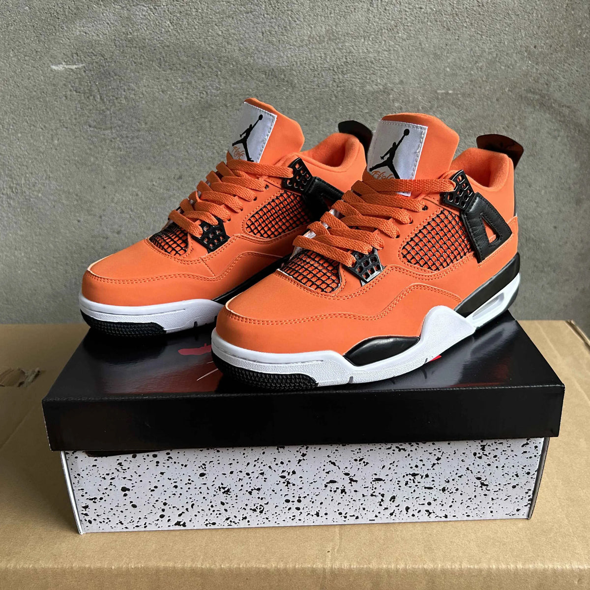 AJ 4 Total Orange Shoes Sneakers - nk0004180 image 6