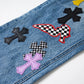 CH Cross Patch Jeans - CH0122 image 12