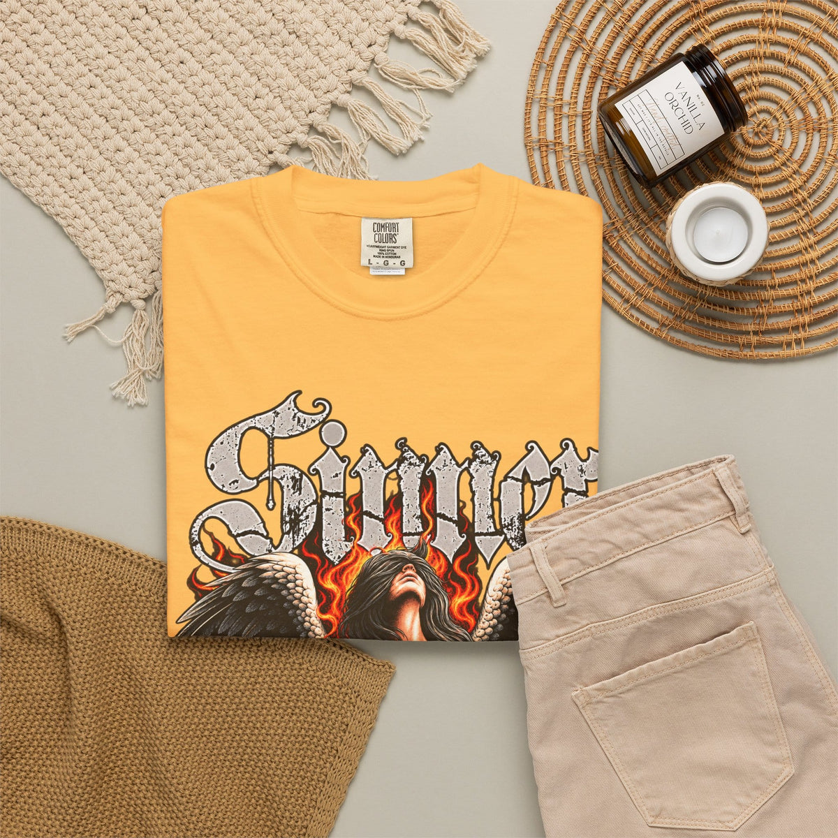 Sinner’s Flame Unisex Garment-Dyed T-shirt image 31