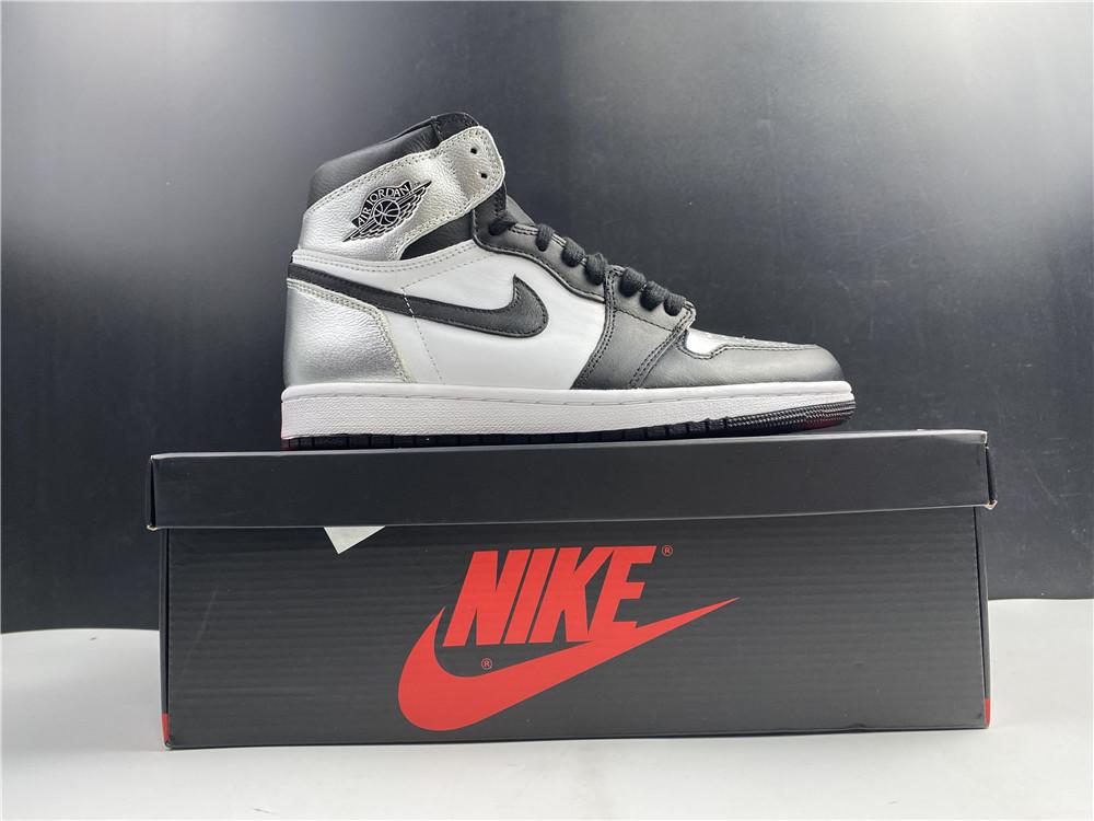 AJ 1 High OG WMNS Silver Toe Shoes Sneakers - nk0001426 image 16