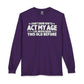 Graphic Print Long Sleeve T-Shirt - POD0034 image